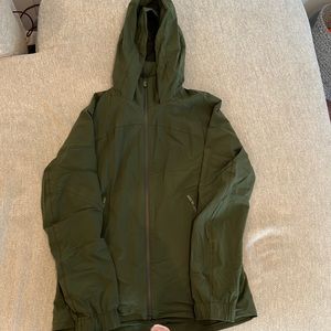 Lululemon size 6 rain jacket. Hunter green. NWOT